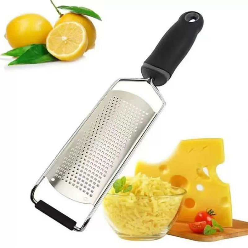 Kitchen Professional Cheese Chocolate Grater Durable Rust-Proof Lemon Zester Grater with Handle Stainless Steel Vegetable Grater