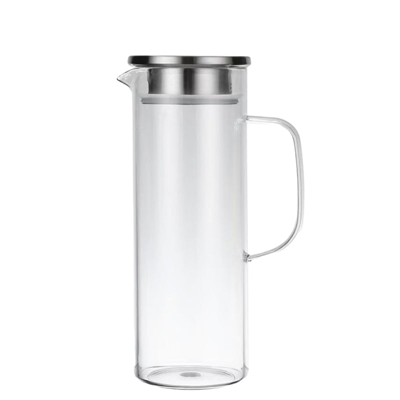 Acrylic Water Pitcher with Lid,Large Capacity Juice Pitcher with Handle