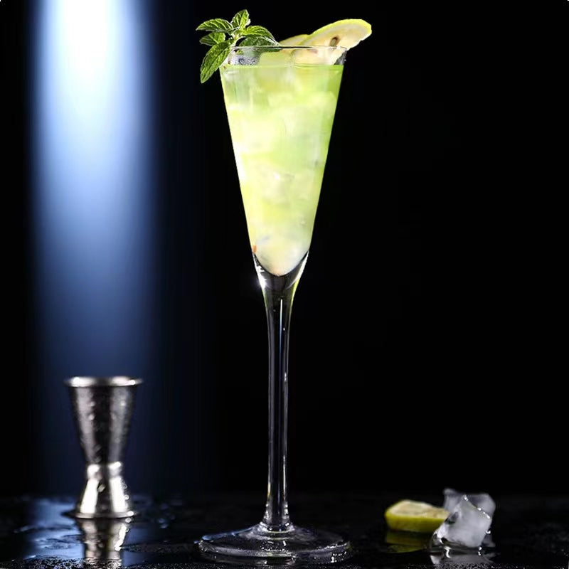 200ML Goblet Champagne Glass,Creative Cocktail Glasses,Premium Goblet Glassware