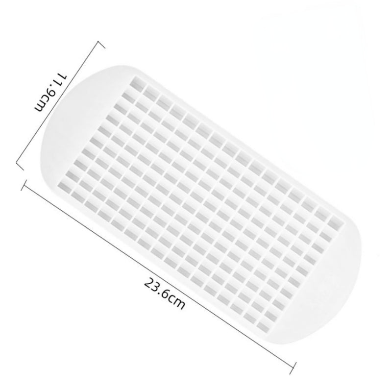 Silicone Mini Ice Cube Trays, 160 Crushed Ice Cube Molds Easy Release Small Ice Cube for Chilling Whiskey Cocktail