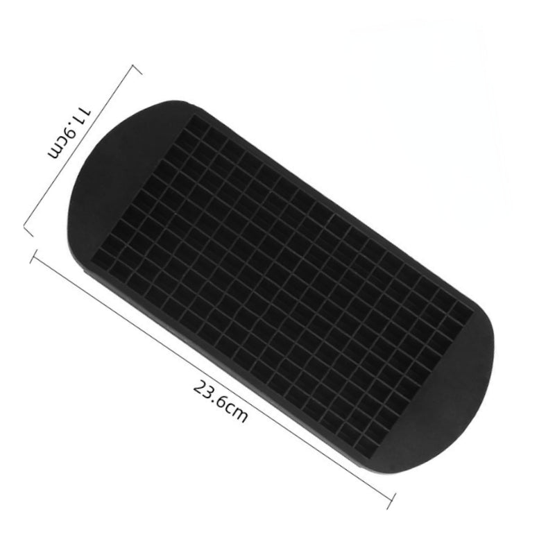 Silicone Mini Ice Cube Trays, 160 Crushed Ice Cube Molds Easy Release Small Ice Cube for Chilling Whiskey Cocktail