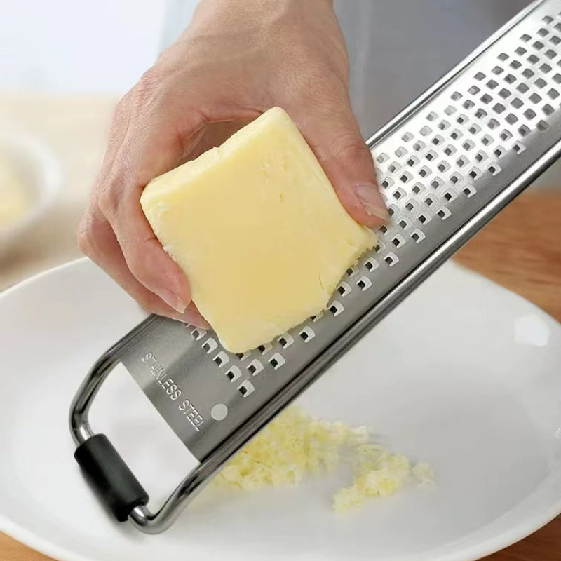Kitchen Professional Cheese Chocolate Grater Durable Rust-Proof Lemon Zester Grater with Handle Stainless Steel Vegetable Grater