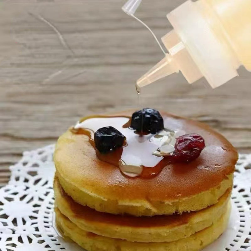 Food Grade Plastic Ketchup Honey Squeeze Packaging Bottles for Honey with Silicone Valve Cap