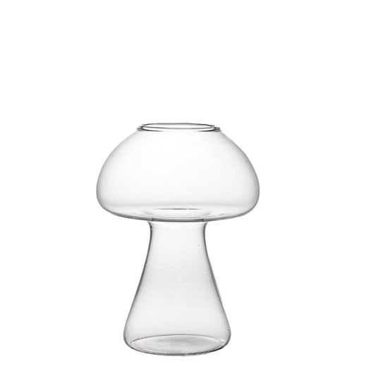 Creative Mushroom Glass Juice Glass Goblet Cocktail Glass,High-End Crystal Glass Wine Glass