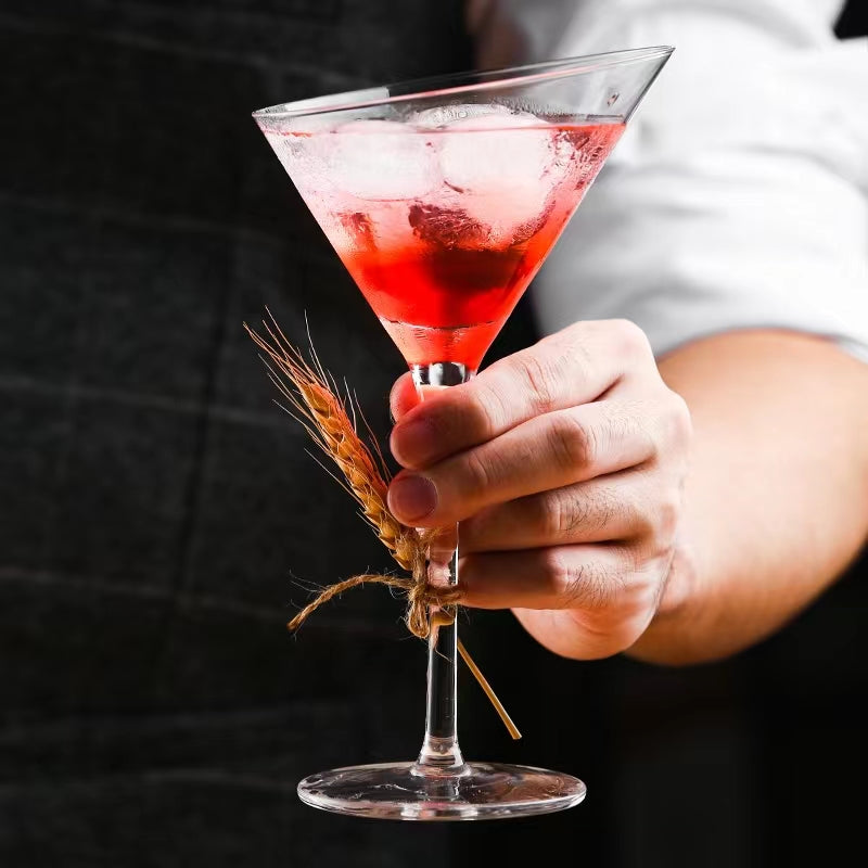 Crystal Martini Glasses Premium Glassware Set Martini Glass for Drinks