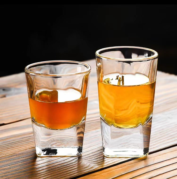 Thick Bottom Square Beer Mug Glass Tea Mug High-End Whisky Mug Bar KTV Spirits Mug