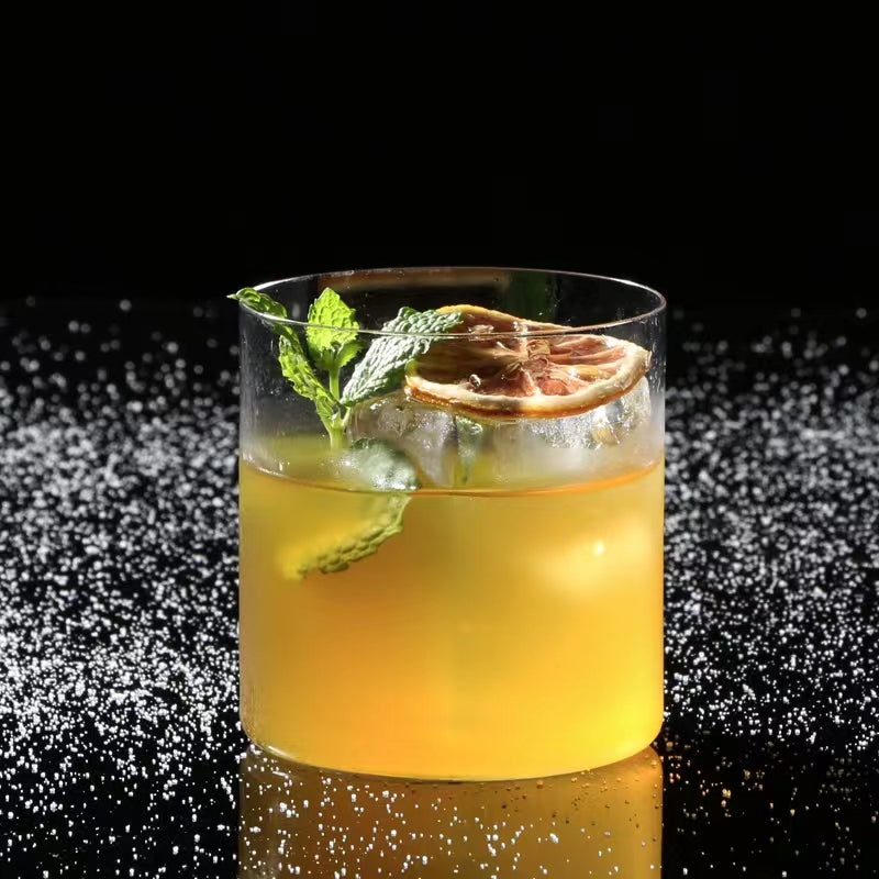 360ML Fashioned Lowball Collins Tumblers,Premium Drinking Glasses for Beer,Wine,Beverages,Cocktails