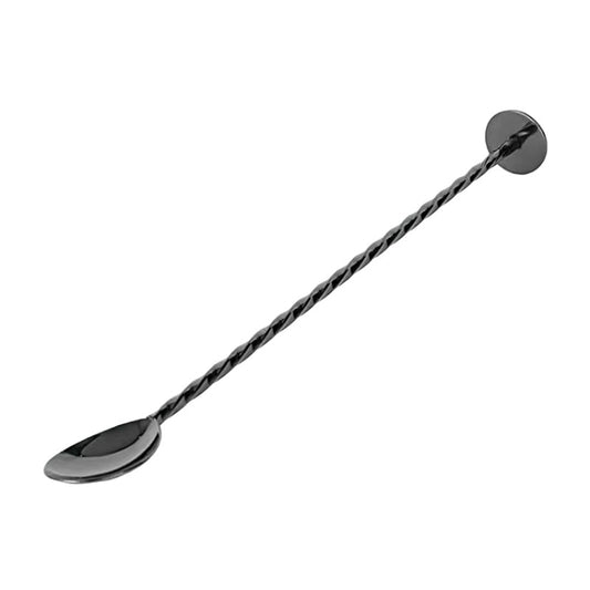 Stianless steel Bar spoon with disc for mixing, stirring, layering