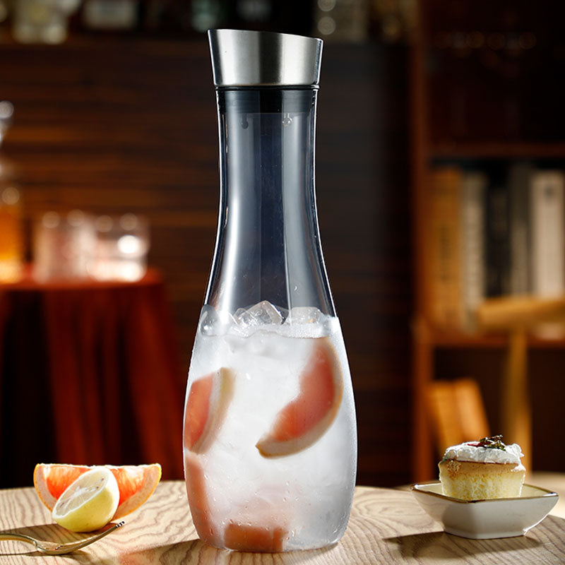 Plastic juice jug with Removable Lid,Acrylic Clear Plastic Premium Water Pitchers