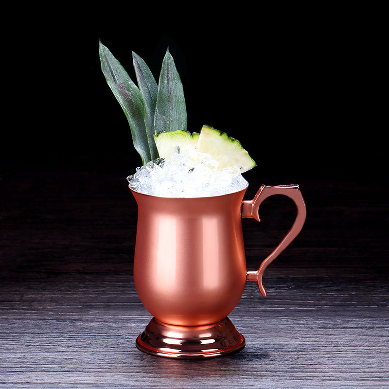 Metal cocktail Moscow Mule Mug with Classic Color,copper plated Moscow Mule Mug