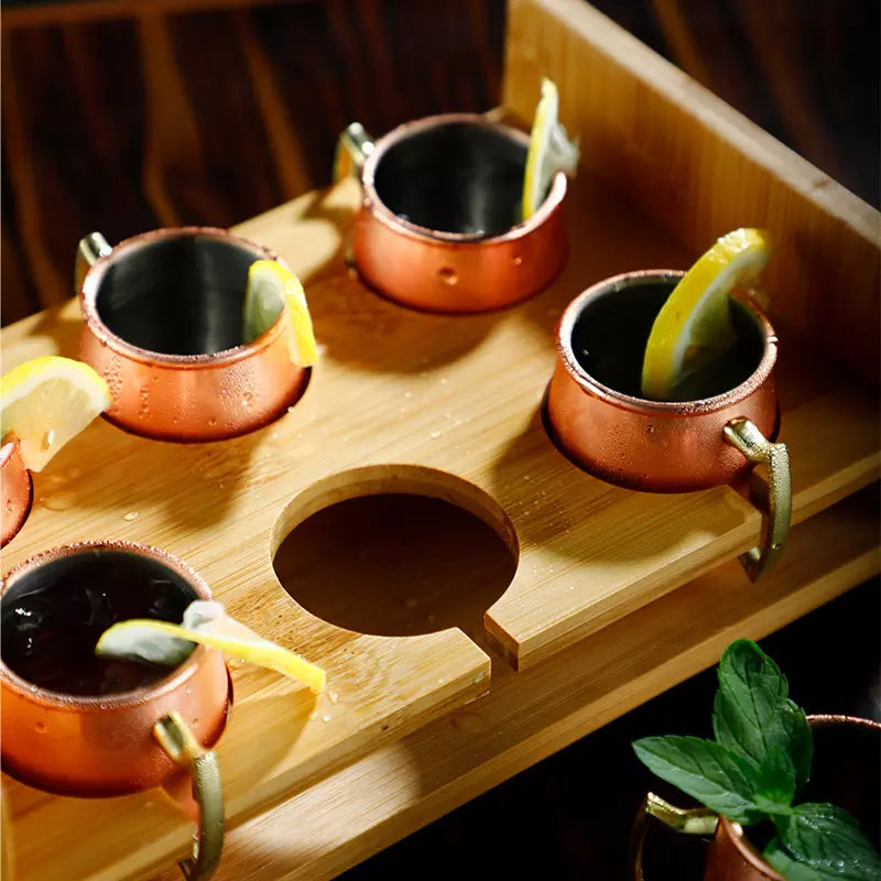 Hot sale 60ml Mini Hammered Copper Moscow Mule Mug With Shelf Handle