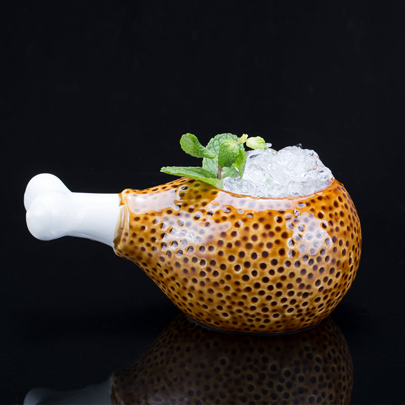 Creative Hawaiian TIKI Ceramic Cup Personality Bar Animal Cocktail Cup TIKI Cup Cute Chicken Leg Cup