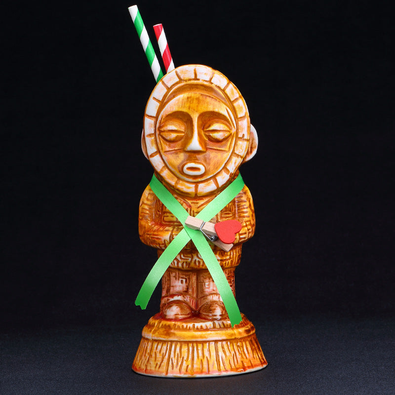 Bar Tiki Cup Personality Hawaiian Cocktail Cup Creative Cup Ceramic Cup Tiki Big Face Doll Cup