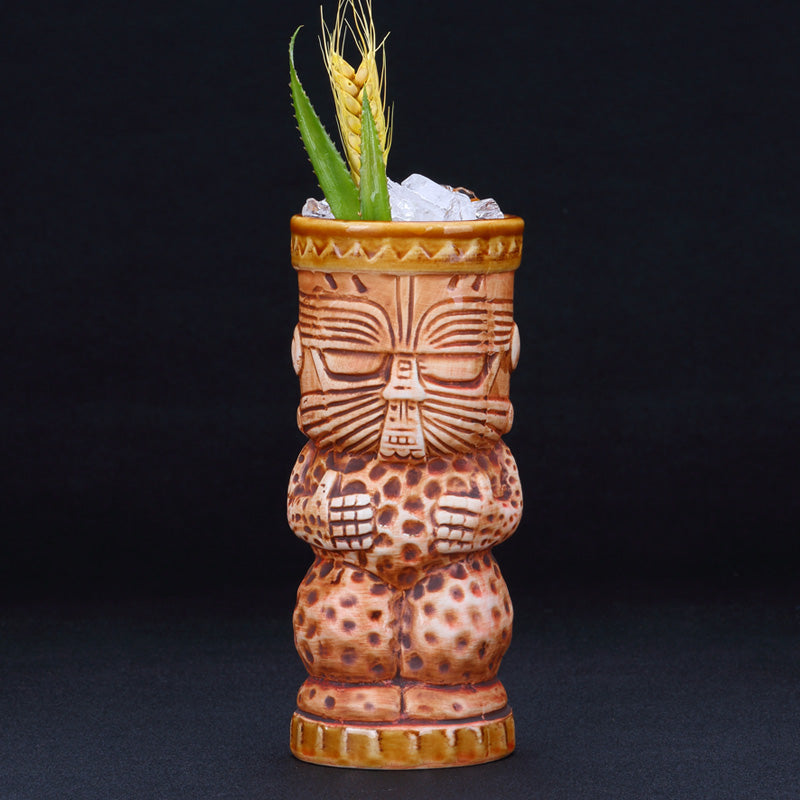 Hawaiian Cocktail Glass TIKI Cup Creative Art Feature Ceramic Mug Tiki Bar Wine Glass