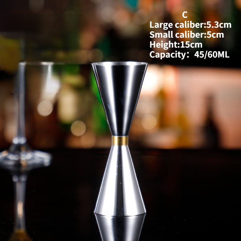 Bar Tools Custom Stainless Steel Jigger Japanese Style Double Side 45/60ml Copper Rose Gold Silver Cocktail Bar Jigger