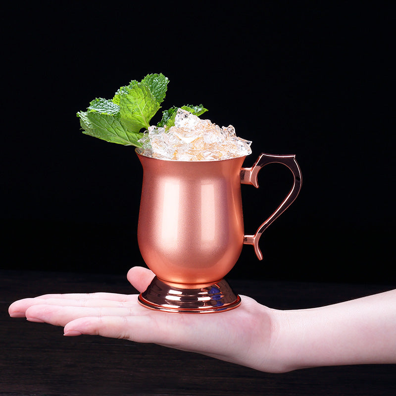 Metal cocktail Moscow Mule Mug with Classic Color,copper plated Moscow Mule Mug
