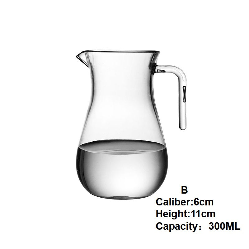 Clear Water Pitcher with Handle,Great for Iced Tea, Sangria, Lemonade, Juice, Milk