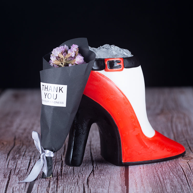 Red High Heels 490ml Creative Ladies Ceramic Cocktail Glass TIKI Hawaiian Style