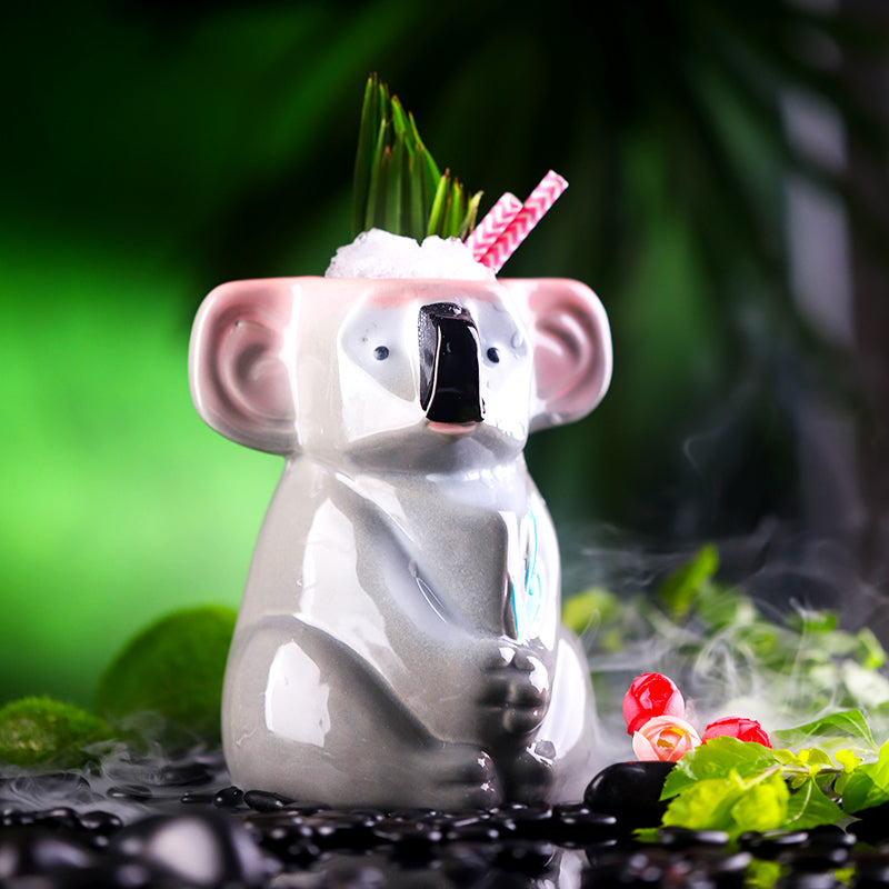 Cute Koala Cup Creative Hawaii TIKI Ceramic Cup Personality Bar Animal Cocktail Cup TIKI Cup