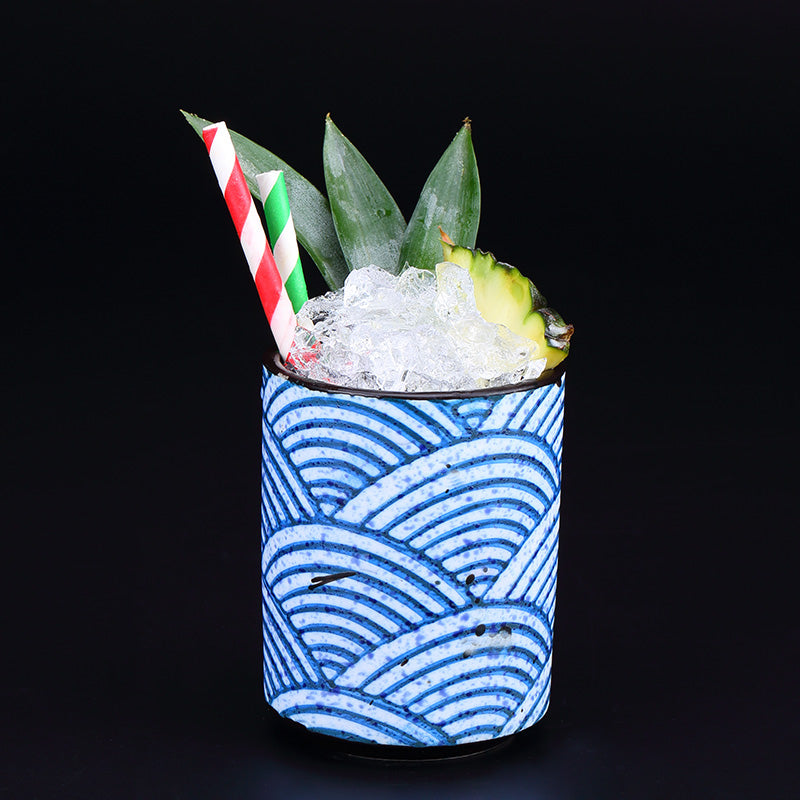 Chinese Style Personalized Ceramic Cocktail Wine Beer Glass Retro Nostalgic Series Creative Water Glass