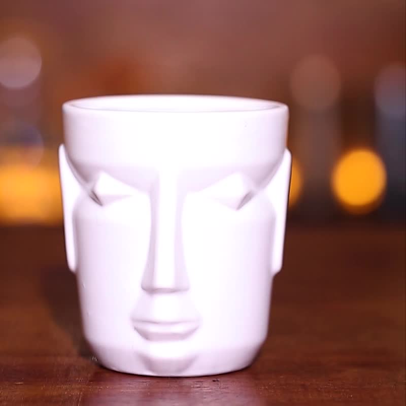 Tiki Cocktail Glass Hawaiian Cocktail Glass Ceramic Face Cup Tiki Cup Bar Special