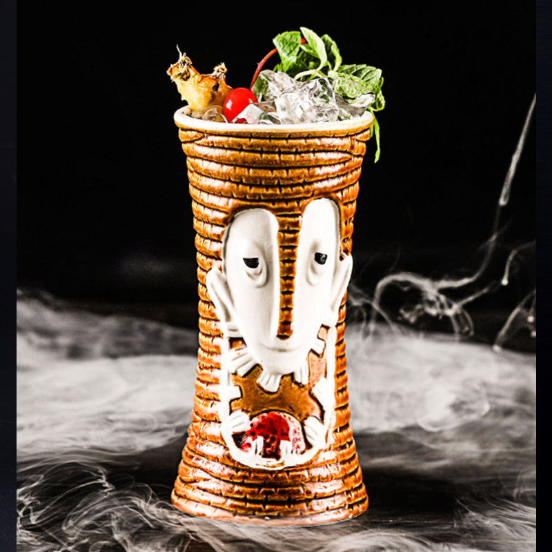 TIKI Mug Cocktail Cup Hawaiian Ceramic Cup Wine Cup Ceramic Cup Mug Bar Special