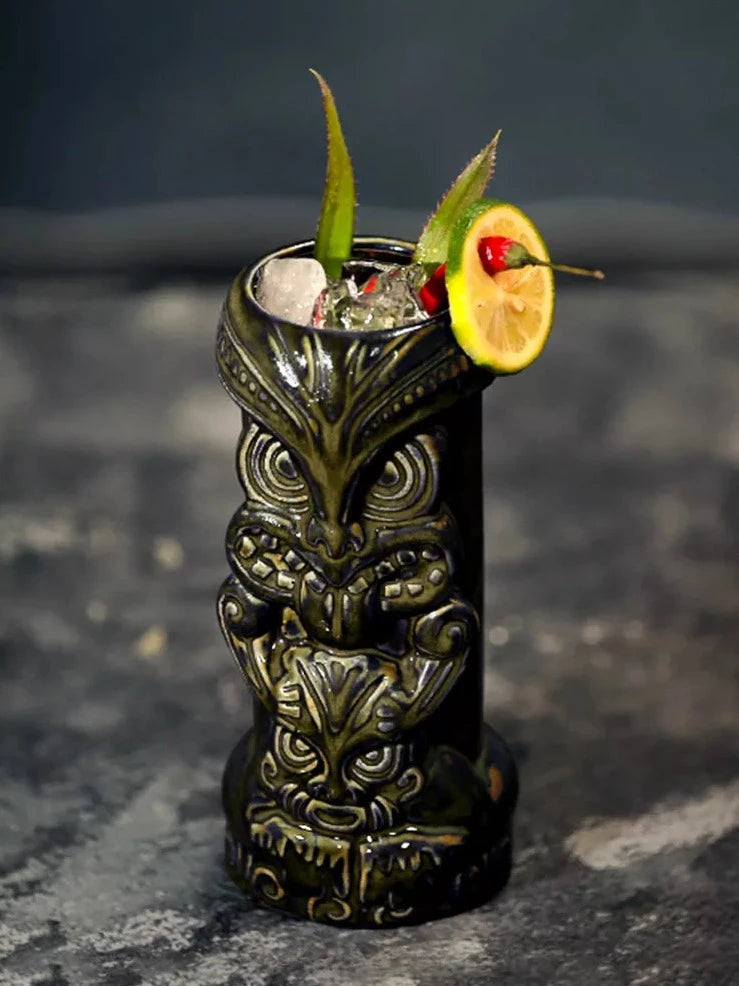 Tiki Drinkware-Cocktail Tiki Mugs-Wholesale High Quality Ceramic Tiki Mug
