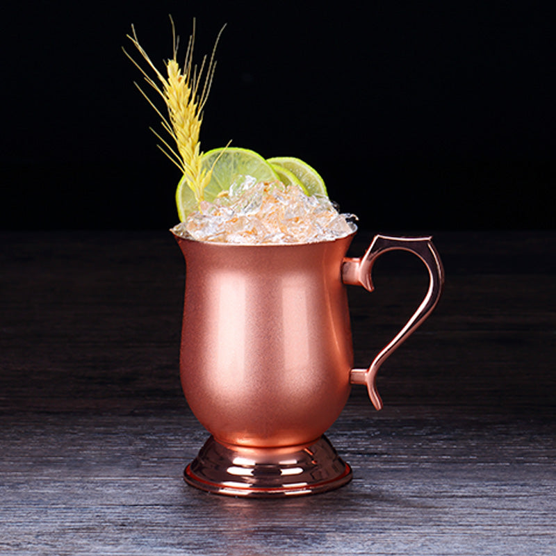 Metal cocktail Moscow Mule Mug with Classic Color,copper plated Moscow Mule Mug