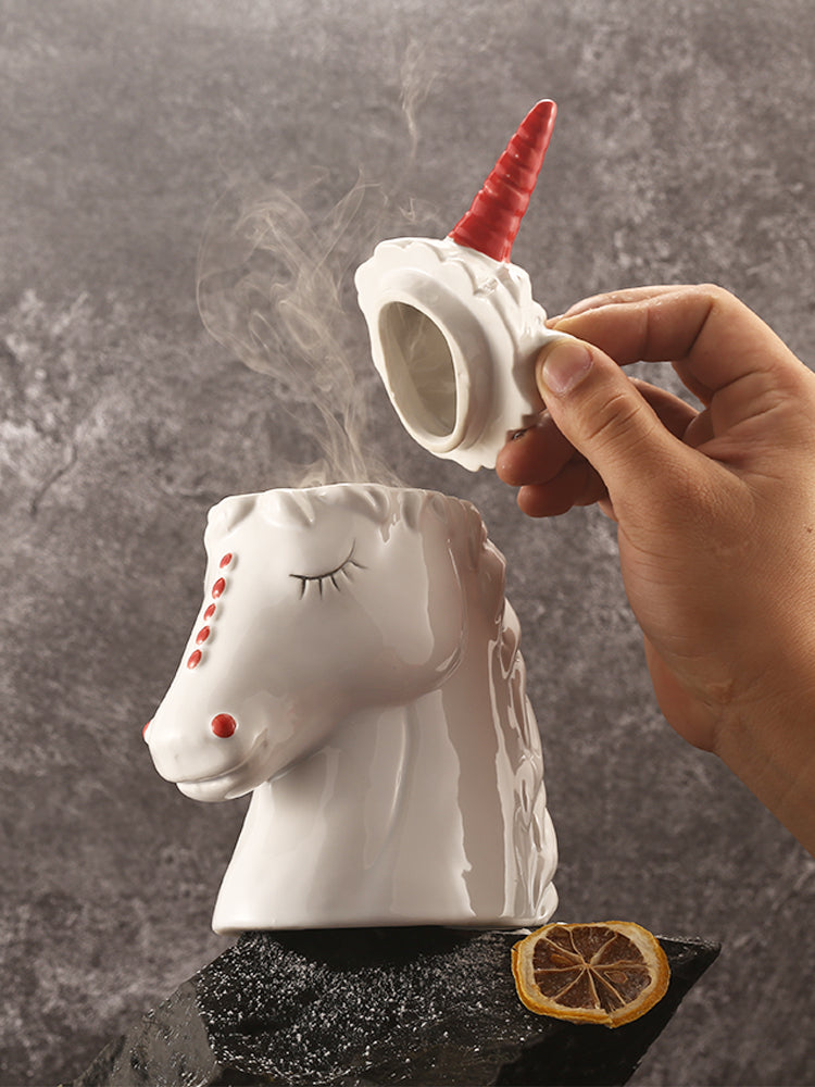 Animal Shaped Ceramic Cocktail TIKI Cup Personality Cartoon Cute Unicorn Hawaiian Cup