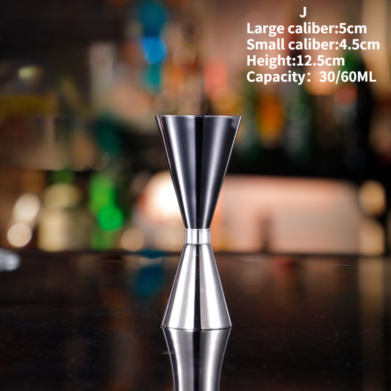 Bar Tools Custom Stainless Steel Jigger Japanese Style Double Side 30/60ml Copper Rose Gold Silver Cocktail Bar Jigger
