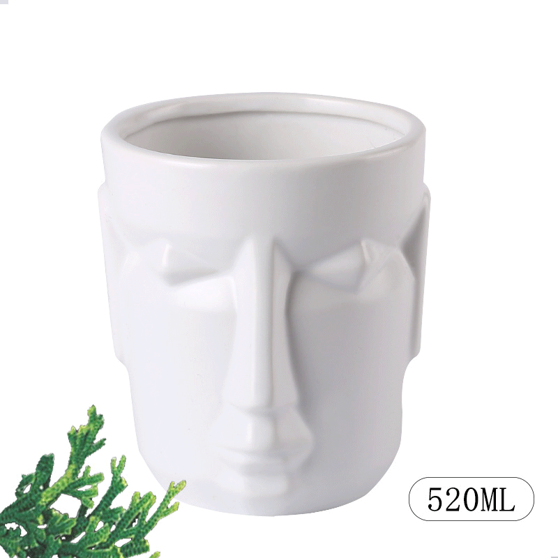 Tiki Cocktail Glass Hawaiian Cocktail Glass Ceramic Face Cup Tiki Cup Bar Special