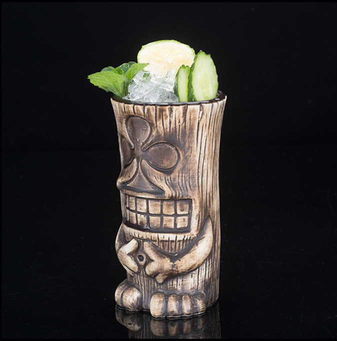 Ceramic Cup Tropical Cocktail Cup Personality Beach Tiki Cup TIKI Cocktail Cup Decorative Cup