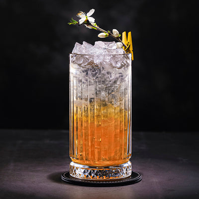 400ML-Heavy Lead-Free Glass Turkey Imported Passa Classical Cocktail Glass Whiskey Glass Long Drink Glass Collin Glass