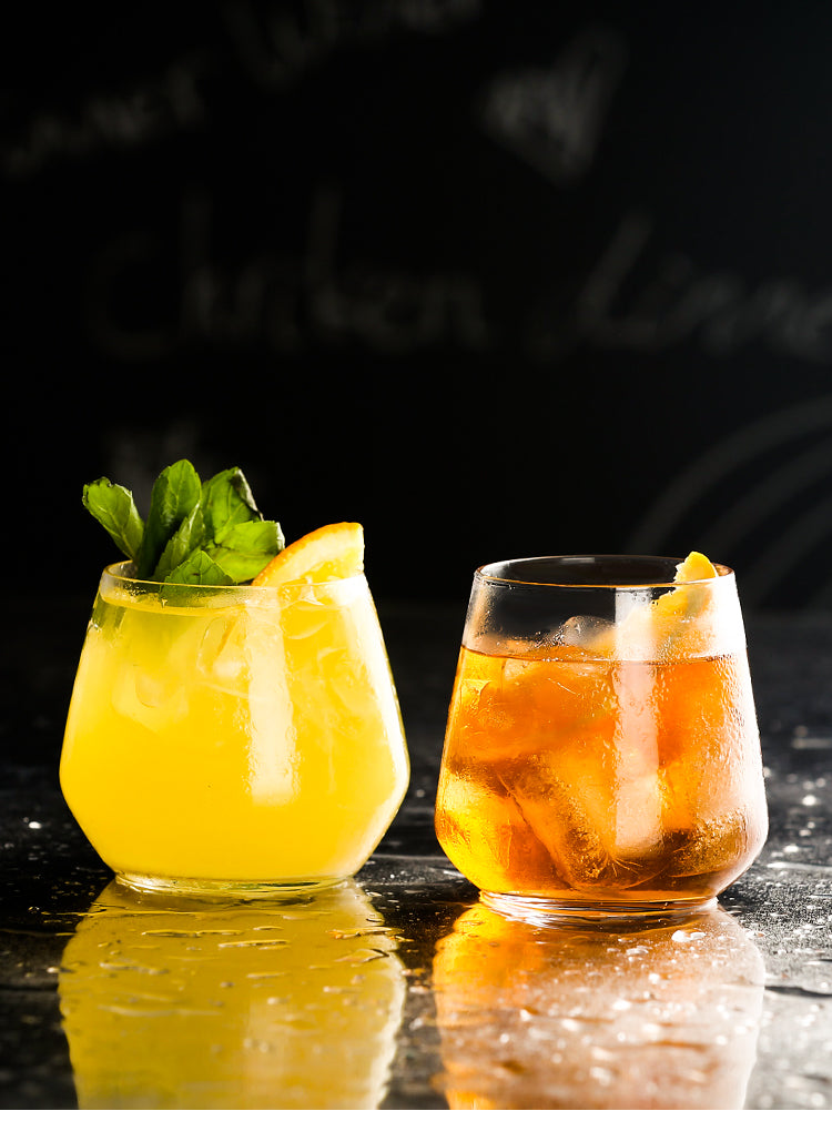 300ML Crystal Glass Egg-Shaped Sea Wave Drink Mojito Long Island Iced Tea Juice Collin Glass Cocktail Glass