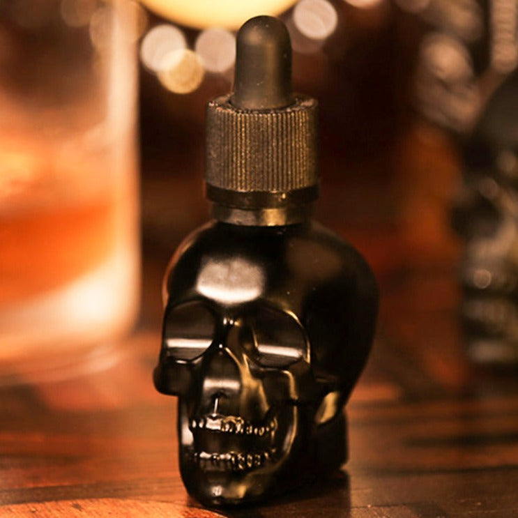 Skull Bitters Bottle, Dropper Flavoring Glass Bitters Bottle Bar Absinthe Cocktail Wine Bitter Bottle