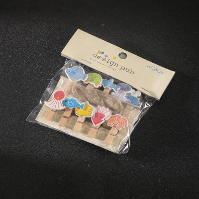 Animals-Creative Personality  Cocktail Garnish, Decorative Clip, Photo Clip, Wooden Clip