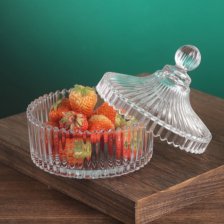 Yurt Style-European-Style Royal Engraved Spice Box Candy Jar Dried Fruit Dish Decoration Box Spice Box Bar Utensils