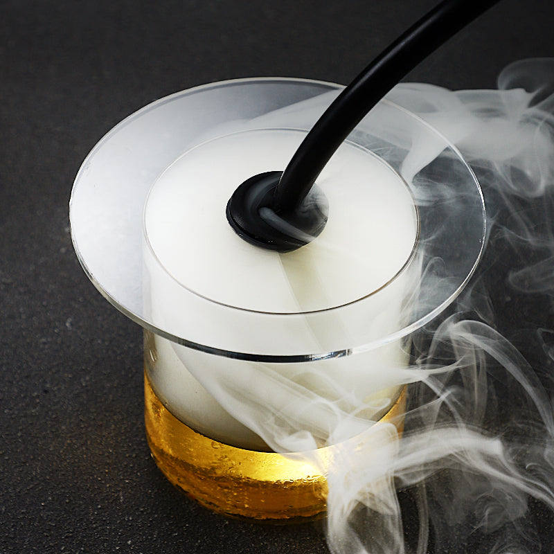 Acrylic Smoked Lid Bartender Molecular Cooking Cocktail Utensils Commercial Smoking Gun Accessories