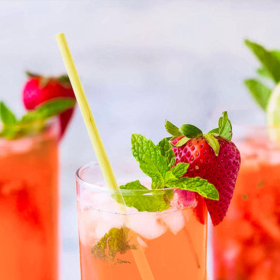 Natural Straw Thin Straw Environmentally Friendly Degradable Straw Bar Creative Disposable Cold Drink Coffee Juice Small Straw