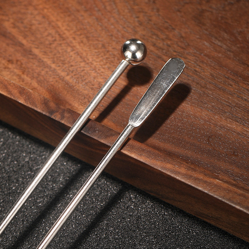 Boat Paddle Bar Bar Restaurant Stainless Steel Stirring Stick Bartending Stick Long Drink Stirring Stick Cocktail Stirring Spoon Decorative Stick