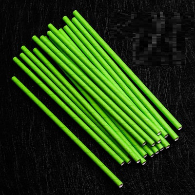 Colored Paper Straws Environmentally Friendly Creative Paper Straws Colorful Art Straws Bamboo Stirring Stick