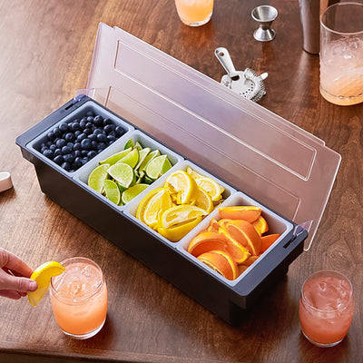 Food-Grade Plastic Decorative Box For Bar Bartending Fruit Box Fresh-Keeping Box Spice Box Kitchen Seasoning Box