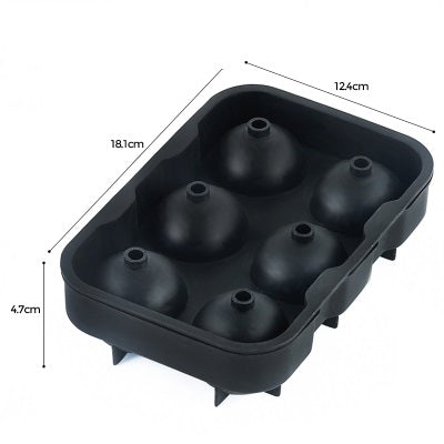 Premium Ice Cube Trays, Food Grade Silicone Ice Ball Maker Mold with Lids