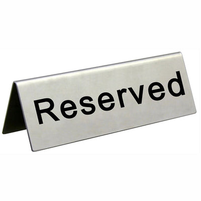 304 Stainless Steel Reservation Card Reserved Seat Card No Smoking Card