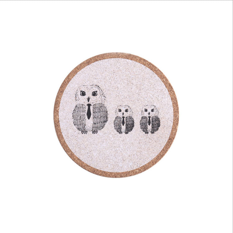 Retro Style Cork Coaster Coffee Cup Mat Tea Coaster