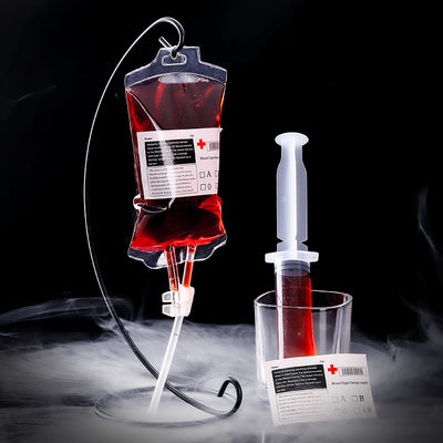 Creative Hanging Blood Bags for Drinks,Halloween Drink Pouches,Zombie Christmas Parties