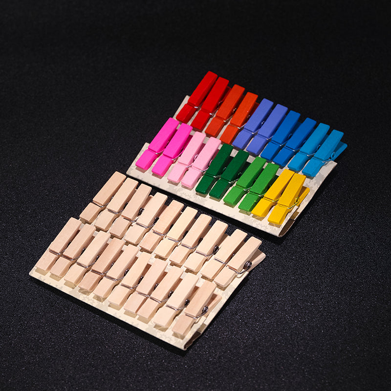 Colorful Wooden Clip-Cocktail Creative Decorative Clips, Cocktail Colorful Decorative Clips