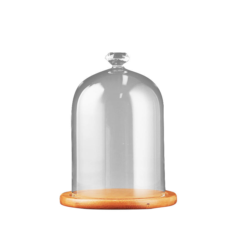 Diamond Molecular Cocktail Hood, Cocktail Hood, Molecular Cooking Hood with Base, Clear Glass Hood
