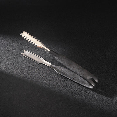 High-Quality Stainless Steel Non-Slip Ice Cube Clip Ice Grain Clip Ice Tongs Serrated Multi-Purpose Clip