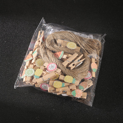 Fruits-Creative Cocktail Garnish, Decorative Clip, Photo Clip, Wooden Clip